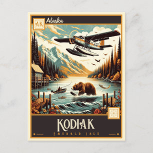 Kodiak, Alaska   VINTAG Postkarte
