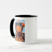Kodiak, AlaskaAlaskan King Crab Tasse (Vorderseite Links)