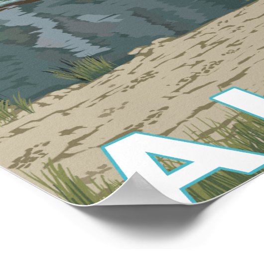 Kodiak, AlaskaBush Flugzeug Fischerei Poster (Ecke)