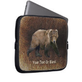 Kodiak-Bär auf Kariou-Fur Laptopschutzhülle (Vorne Rechts)