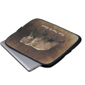 Kodiak-Bär auf Kariou-Fur Laptopschutzhülle (Vorne Knopf)