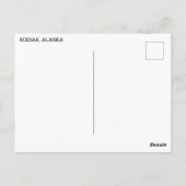 Kodiak Bär bricht die Regeln Postkarte (Rückseite)