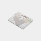 Kodiak Bär Post-it Klebezettel (angewinkelt)