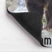 Kodiak-Bär Stehend auf einem Felsen Mousepad (Ecke)