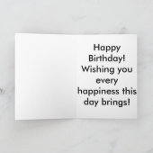 Kodiak Bär stehend vom Felsen Karte (Innenseite)