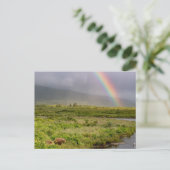 Kodiak Bären unter dem Regenbogen Postkarte (Stehend Vorderseite)