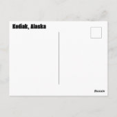 Kodiak Bären unter dem Regenbogen Postkarte (Rückseite)