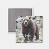 Kodiak Bärenmagnet Magnet (Vorderseite/Rückseite)