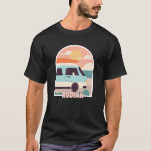 Kodiak Beach Retro Pastellfarben Sun & Surfing Van T-Shirt