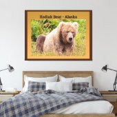 Kodiak Bear - Alaska Leinwanddruck (Insitu (Schlafzimmer))