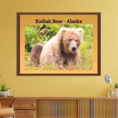 Kodiak Bear - Alaska Leinwanddruck (Insitu (Wohnzimmer))