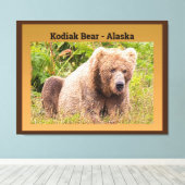 Kodiak Bear - Alaska Leinwanddruck (Insitu (Holzboden))