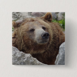 Kodiak Bear Button