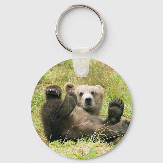 Kodiak Bear Cub Geschenke Schlüsselanhänger (Vorderseite)