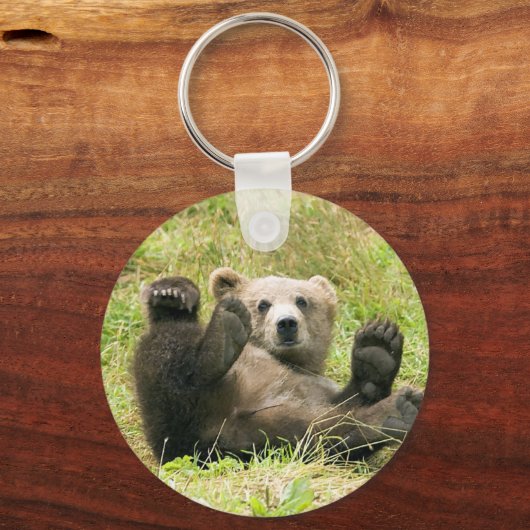 Kodiak Bear Cub Geschenke Schlüsselanhänger (Vorderseite)