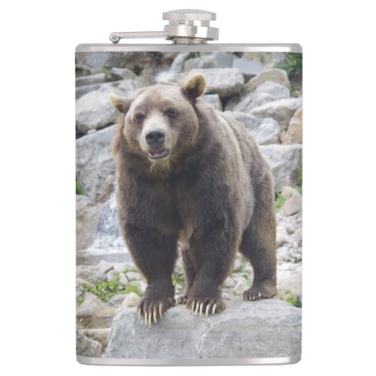 Kodiak Bear Flachmann (Vorderseite)