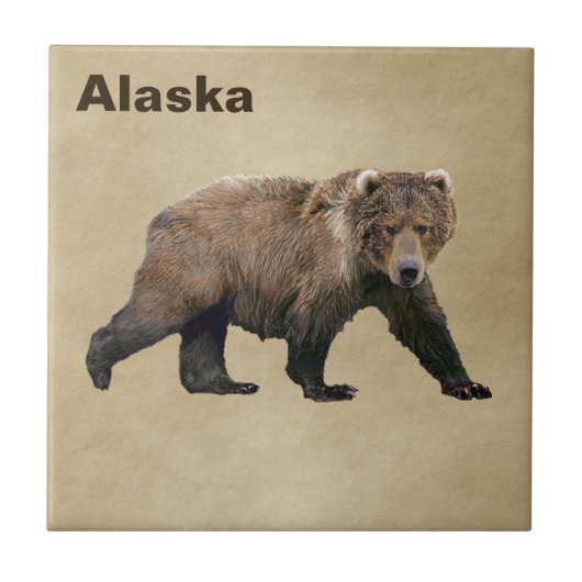 Kodiak Bear Fliese (Vorderseite)