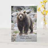 Kodiak Bear Foto Karte (Gelbe Blume)