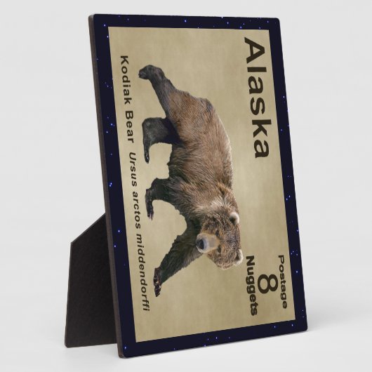 Kodiak Bear Fotoplatte (Seite)