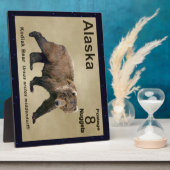 Kodiak Bear Fotoplatte (Seite)