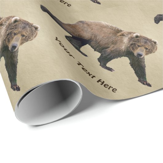 Kodiak Bear Geschenkpapier (Rolleneckpunkt)