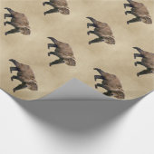 Kodiak Bear Geschenkpapier (Ecke)