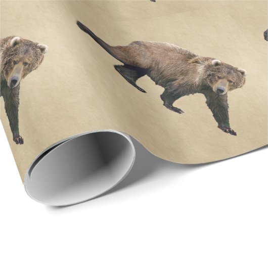 Kodiak Bear Geschenkpapier (Rolleneckpunkt)