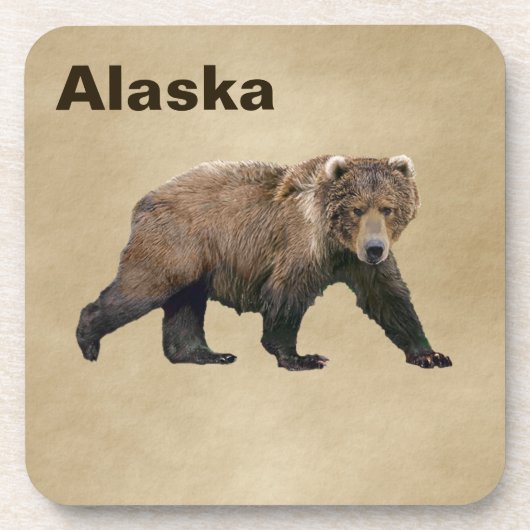 Kodiak Bear Getränkeuntersetzer (Vorderseite)