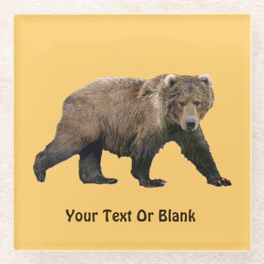 Kodiak Bear Glasuntersetzer (Vorderseite)