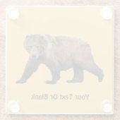 Kodiak Bear Glasuntersetzer (Rückseite)