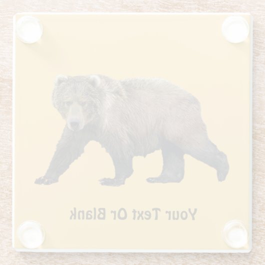 Kodiak Bear Glasuntersetzer (Rückseite)