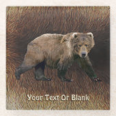 Kodiak Bear Glasuntersetzer (Vorderseite)
