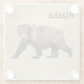 Kodiak Bear Glasuntersetzer (Rückseite)