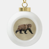 Kodiak Bear Keramik Kugel-Ornament (Vorderseite)