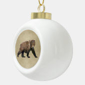 Kodiak Bear Keramik Kugel-Ornament (Rechts)