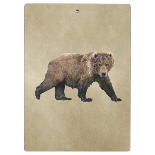 Kodiak Bear Klemmbrett (Rückseite)