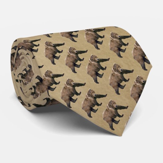 Kodiak Bear Krawatte (Gerollt)