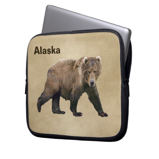 Kodiak Bear Laptopschutzhülle (Vorderseite Links)