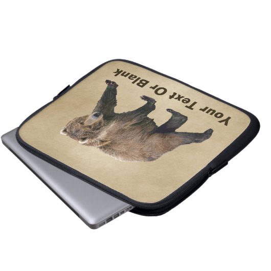 Kodiak Bear Laptopschutzhülle (Vorne Knopf)