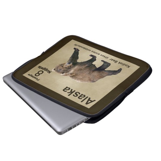 Kodiak Bear Laptopschutzhülle (Vorne Knopf)