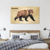 Kodiak Bear Leinwanddruck (Insitu (Schlafzimmer))