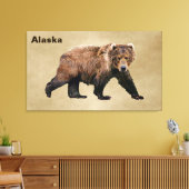 Kodiak Bear Leinwanddruck (Insitu (Wohnzimmer))