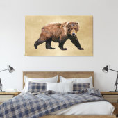 Kodiak Bear Leinwanddruck (Insitu (Schlafzimmer))
