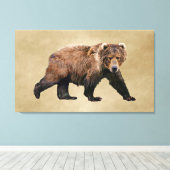 Kodiak Bear Leinwanddruck (Insitu (Holzboden))