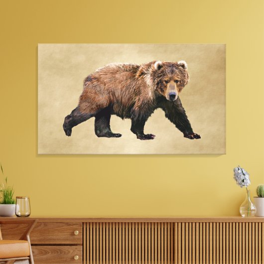 Kodiak Bear Leinwanddruck (Insitu (Wohnzimmer))