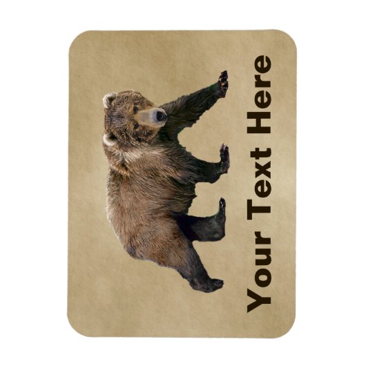 Kodiak Bear Magnet (Vertikal)