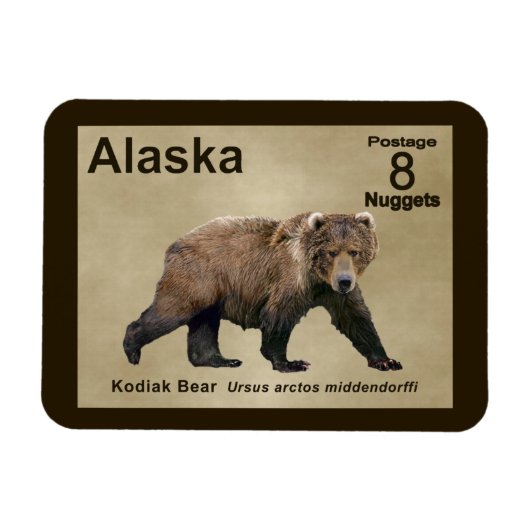 Kodiak Bear Magnet (Horizontal)