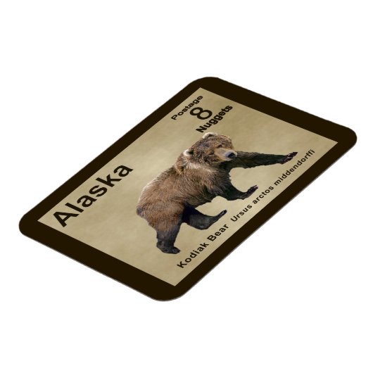 Kodiak Bear Magnet (Linke Seite)