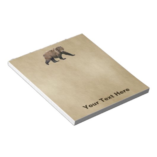 Kodiak Bear Notizblock (angewinkelt)