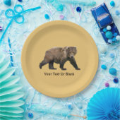 Kodiak Bear Pappteller (Party)